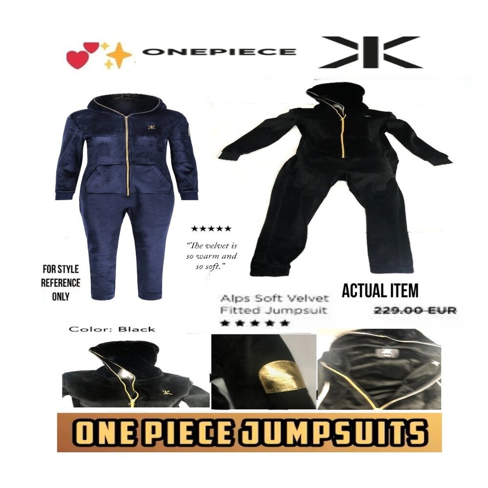 🛑 ONEPIECE Velvet 🆒➕ JUMPSUIT Designer ONESIE Soft Hoodie Fitted 💸BUY NOW‼️